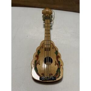 Christmas Ornament Decorative Mandolin Musical Instrument Wooden